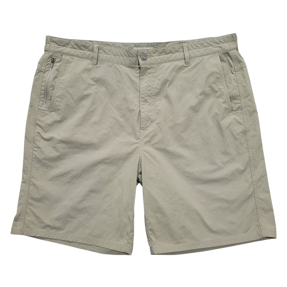 Duck Camp Mens Khaki Tan Outdoor Performance Fishing Shorts Size 2X 2XL